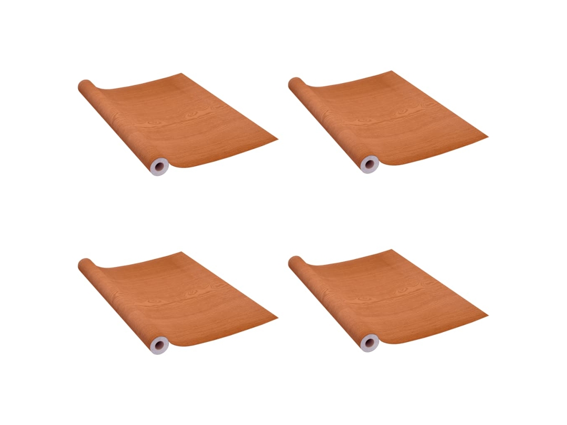 Conjunto 2 Película para móveis VIDAXL Brown PVC (500x90 cm)
