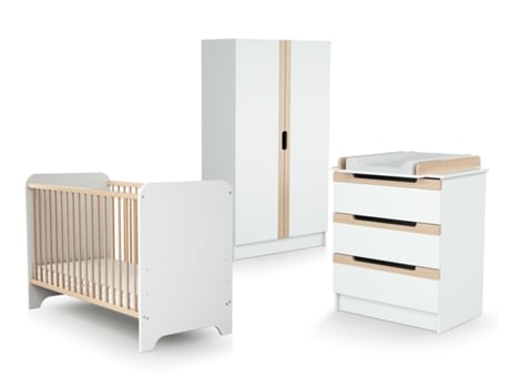 Conjunto de Quarto para Bebé AT4 (Branco)