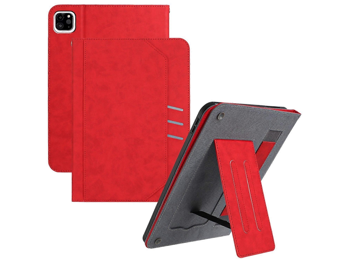 Capa Tipo Carteira Para Ipad Pro 11 , Com Função De Despertar/repouso Automático, Em Couro, Com Textura De Couro Bovino, Preta Slowmoose (2024)