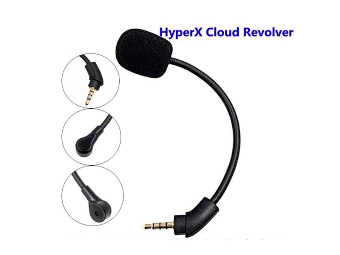 Microfone Auxiliar De Substituição Para Jogos, Modelo Articulado, Compatível Com Hyperx Cloud . Aquaforge (tamanho ànico)