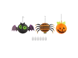Lanterna De Aranha De Halloween Com Abóbora, Morcego E Padrões Variados Para Decoração Interior E Exterior Da Festa De Halloween