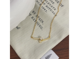 Colar com Pingente de Estrela Gemini em Prata de Lei S925 Banhada a Ouro Branco e Pedra Cúbica, Estilo Coreano Delicado e Elegante. MDUG