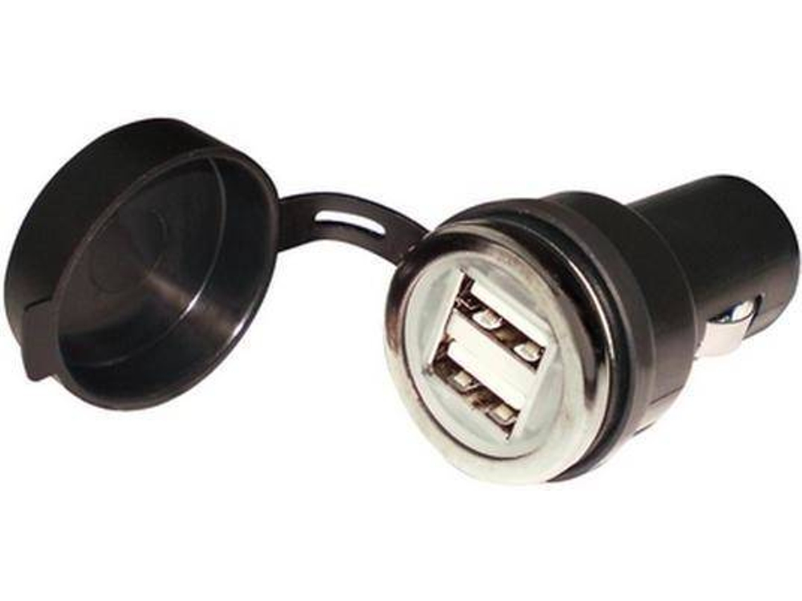 Ficha SEACHOICE Dual Usb Power Adapter Preto