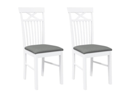 Dining Chair, Dining Chairs Vidaxl Branco Borracha (n/a)