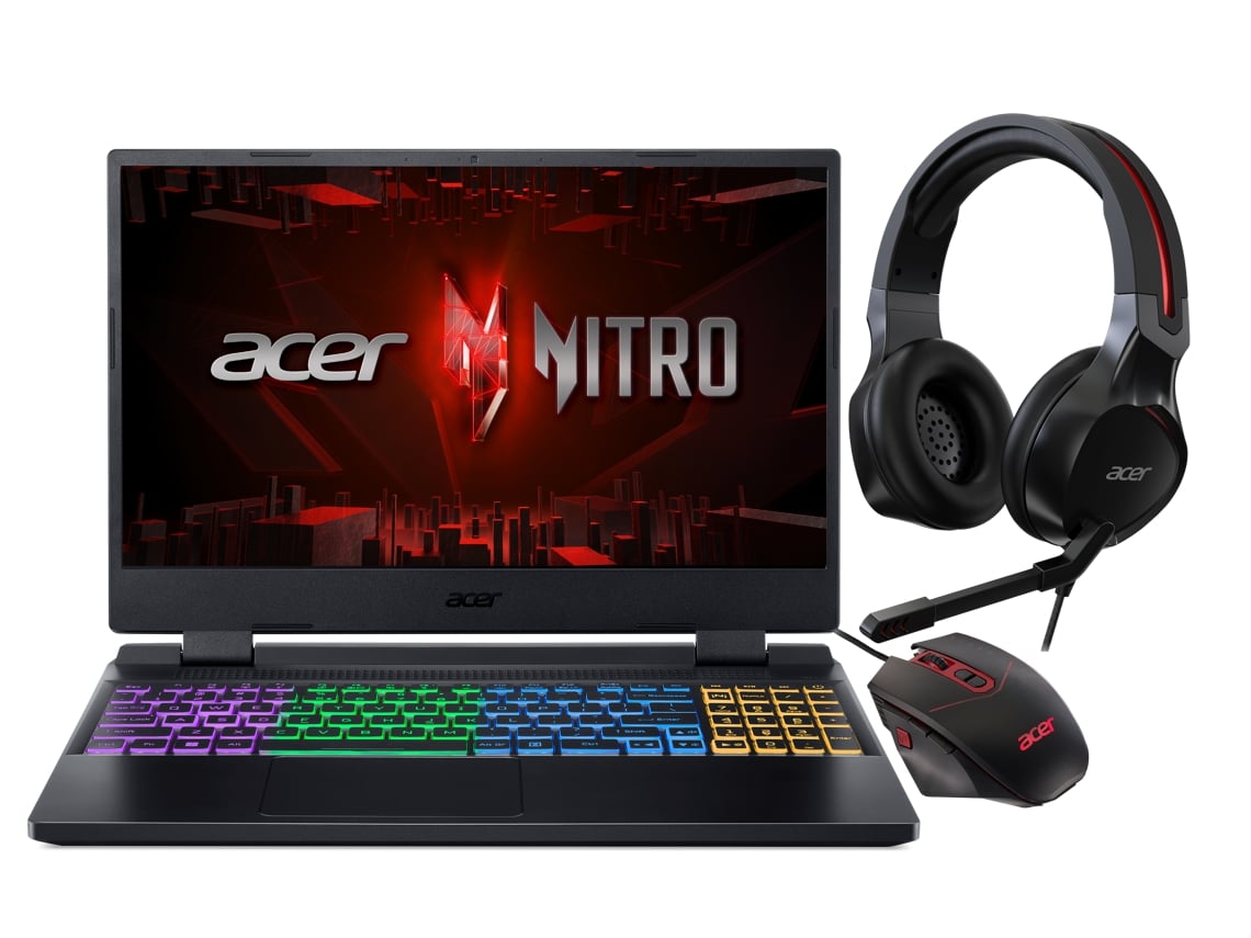 Bundle Portátil ACER NITRO 5 AN515-58 (15.6" - Intel Core i5-12450H - RAM: 16 GB - 512 Gb SSD - NVIDIA GeForce RTX 4050)