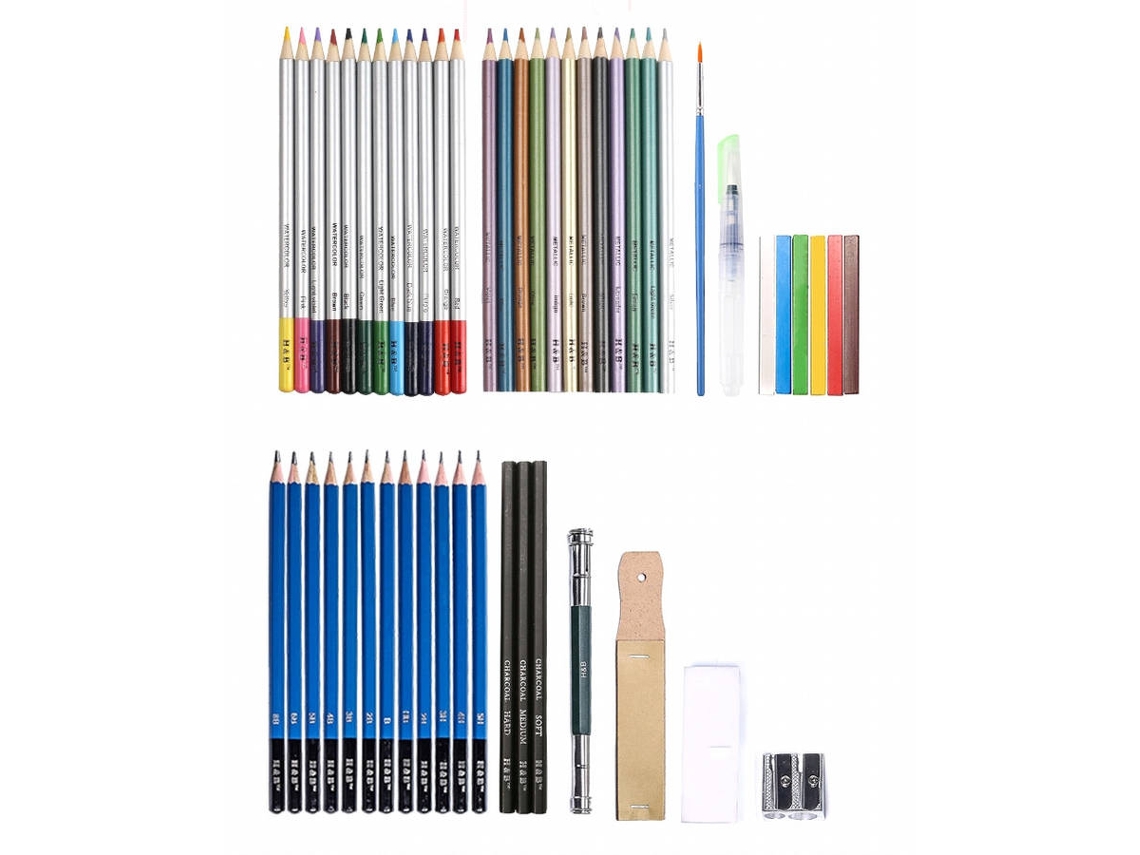 Estojo de Pintura ANSELF H&B (51 Peças - Multicor)