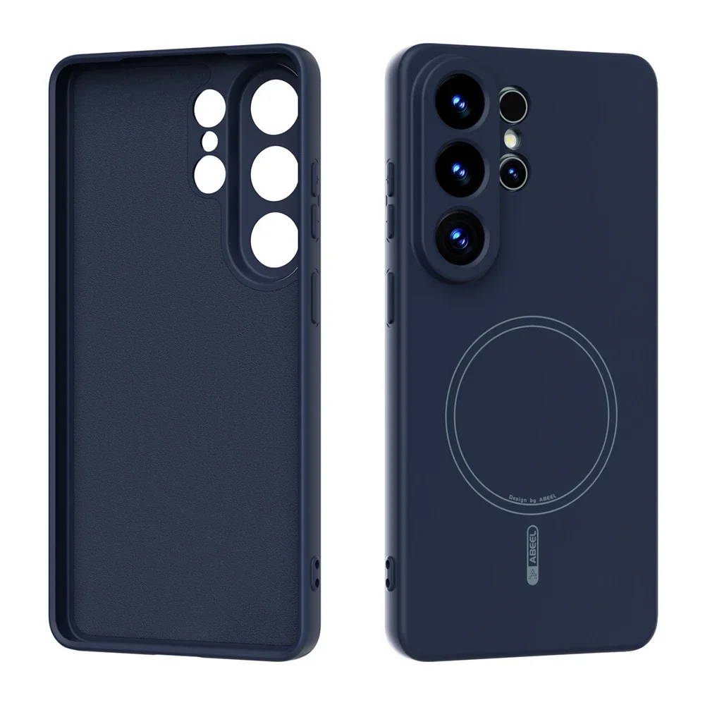 (azul Escuro, Galaxy S26 Plus) Capa Protetora De Silicone Líquido, Compatível Com Carregamento Sem Fio Magnético, Capa Protetora À Prova De Choque.