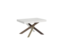 Mesa Extensível 140/400x90 Cm Volantis Branco Freixo Pernas Multicoloridas 4/c Itamoby
