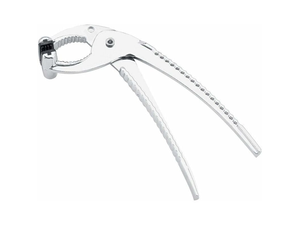 Lurelia Pinça Forno Aço Inox 17 X 7,5 Cm Prata Antiderrapante Churrasco