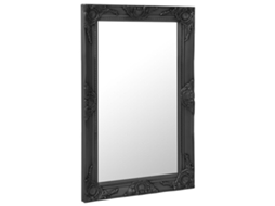 Espelho de Parede Estilo Barroco 50x80 Cm Preto HARLANV1