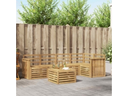Vidaxl Conjunto De Sofás Para Exterior 6 Unid. Branco
