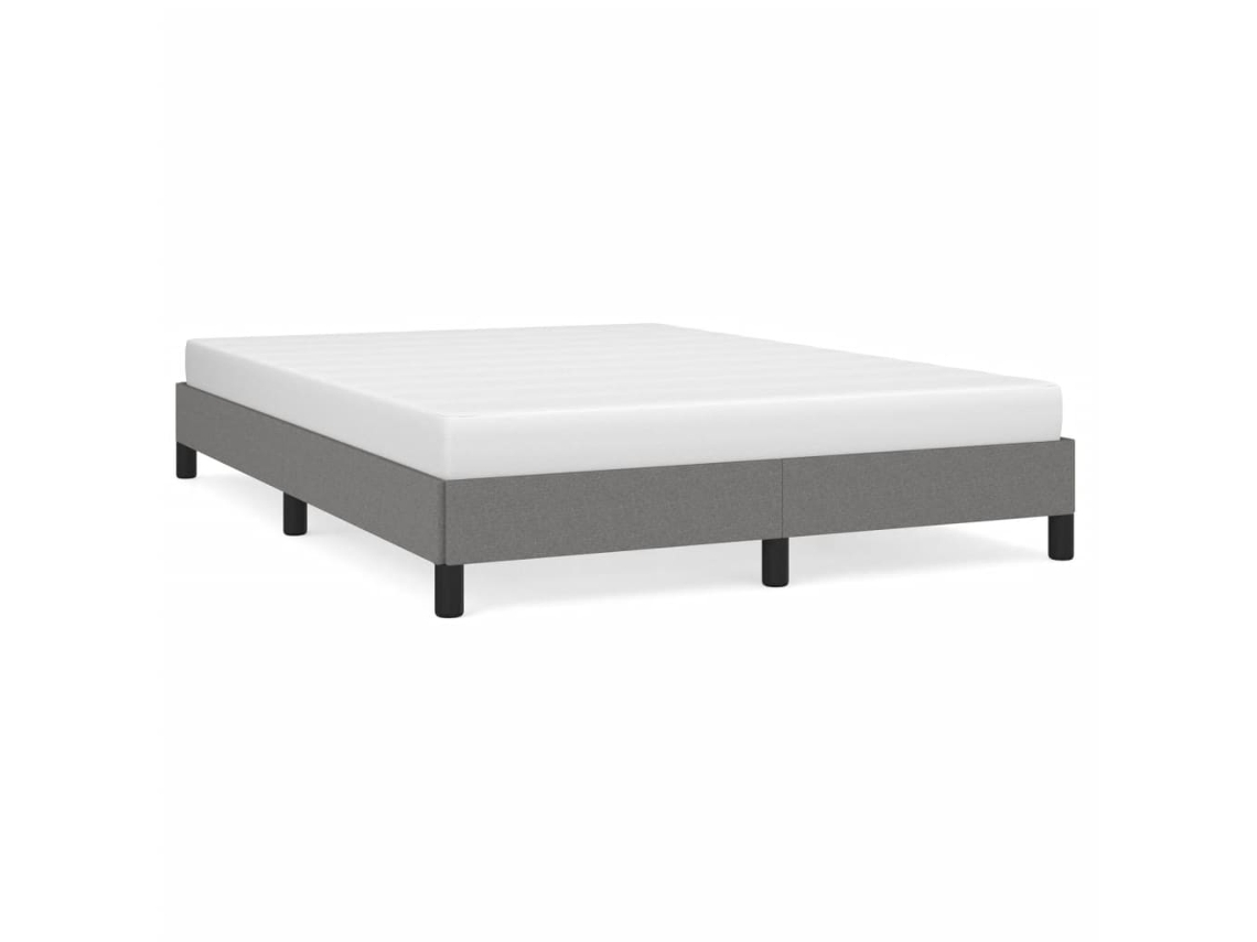 Bed Frame, Bed Frames Vidaxl Cinzeto Tecido (140 X 190 Cm)