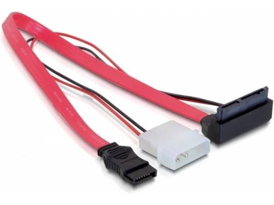 Cabo de Dados DELOCK (SATA - 30 cm - Vermelho)