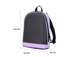 Laxiscreed Mochila Led Programável Com Cores, Texto, Animações E Imagens Personalizáveis