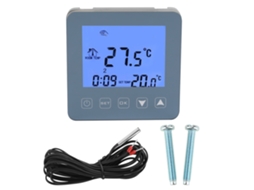 Termostato Digital De Aquecimento Elétrico 16a Wifi Controle De Temperatura Com Sensor Ntc E Display Lcd