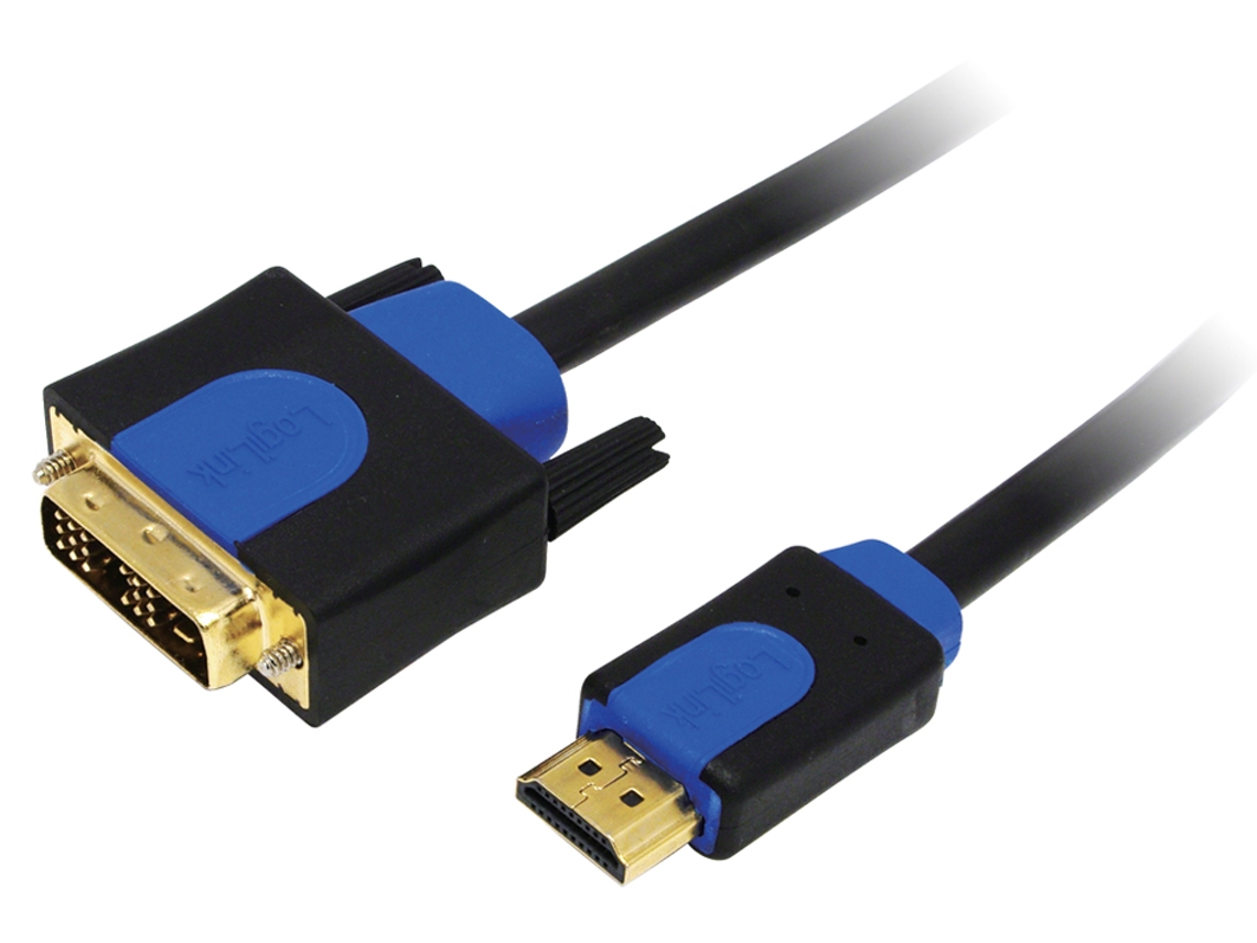 Cabo LOGILINK Hdmi de Alta Velocidade Hdmi Dvi-D 3 M