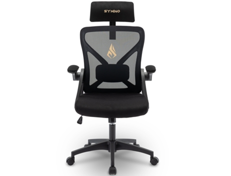 Bancos Ergonomicamente Projetados de Alta Densidade e Interior Alcantara com Encostos de Cabeça e Braços Ajustáveis em Preto SYMINO Bgy
