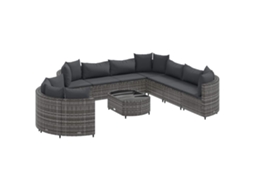 Garden Sofa Set, Garden Sofa Sets Vidaxl Cinzeto Rattan / Vime (n/a)