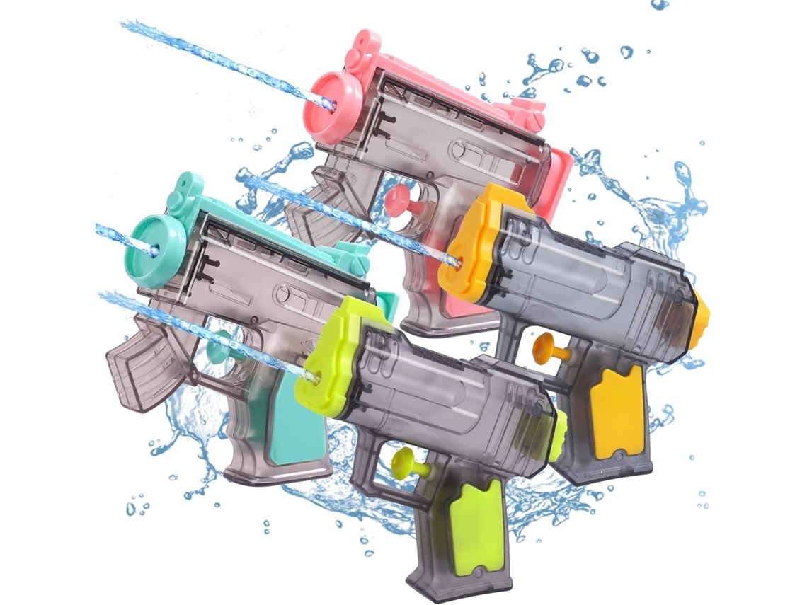 Pistola de água de brinquedo para crianças, pacote com 4 AQUAFORGE