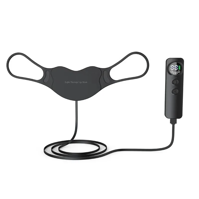 Massageador Facial Led Recarregável (preto) Com Terapia De Máscara Facial.
