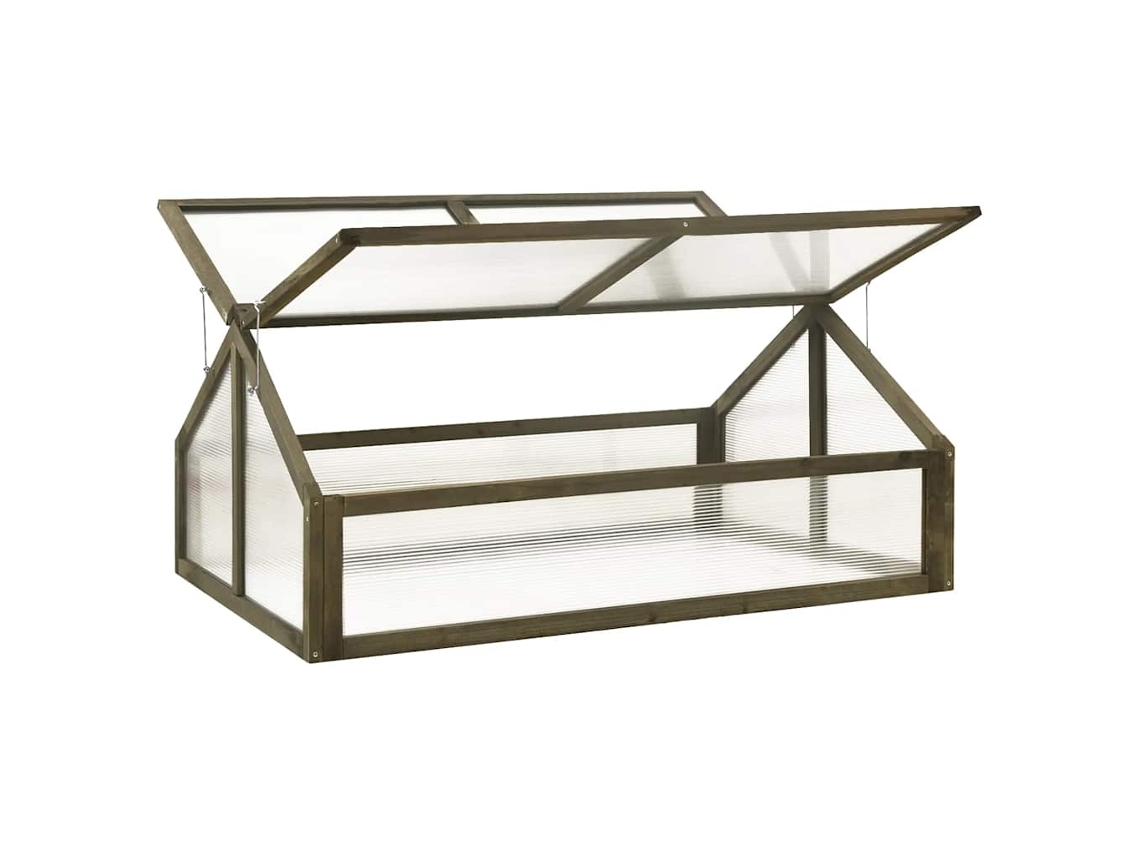 Estufa Madeira de Abeto Maciça 114x80x50 Cm Cinzento MAISON EXCLUSIVE