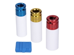 Conjunto 3 Buchas Pneumáticas Aço Cromo-vanádio Resistente Impacto Proteção Pneu Colorida