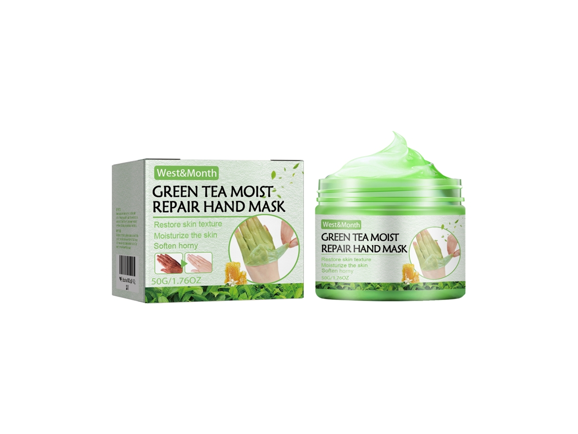Máscara de Mãos Westmonth Chá Verde para Manter Mãos Hidratadas, Nutritivas e Jovens LAXISCREED