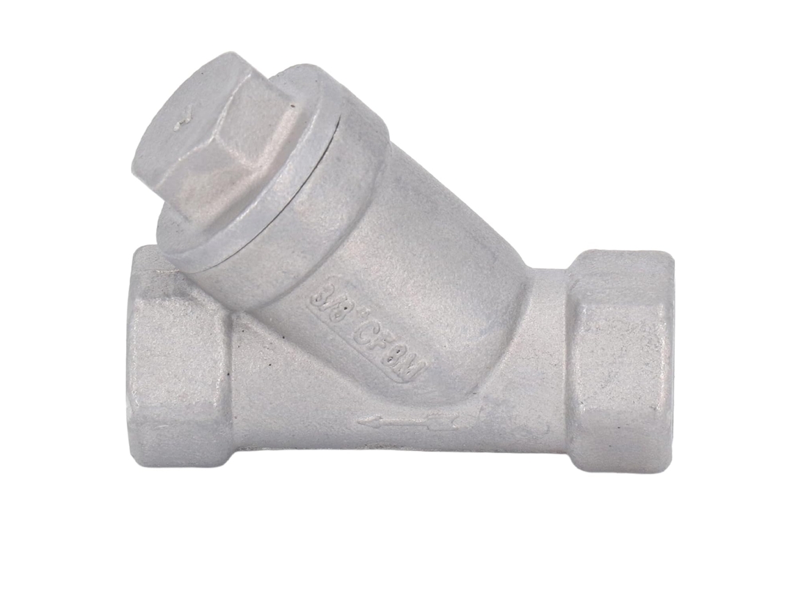 Filtro Tipo Y Em Aço Inoxidável 304 Com Rosca Fêmea De 3/8'' Dn10 Para