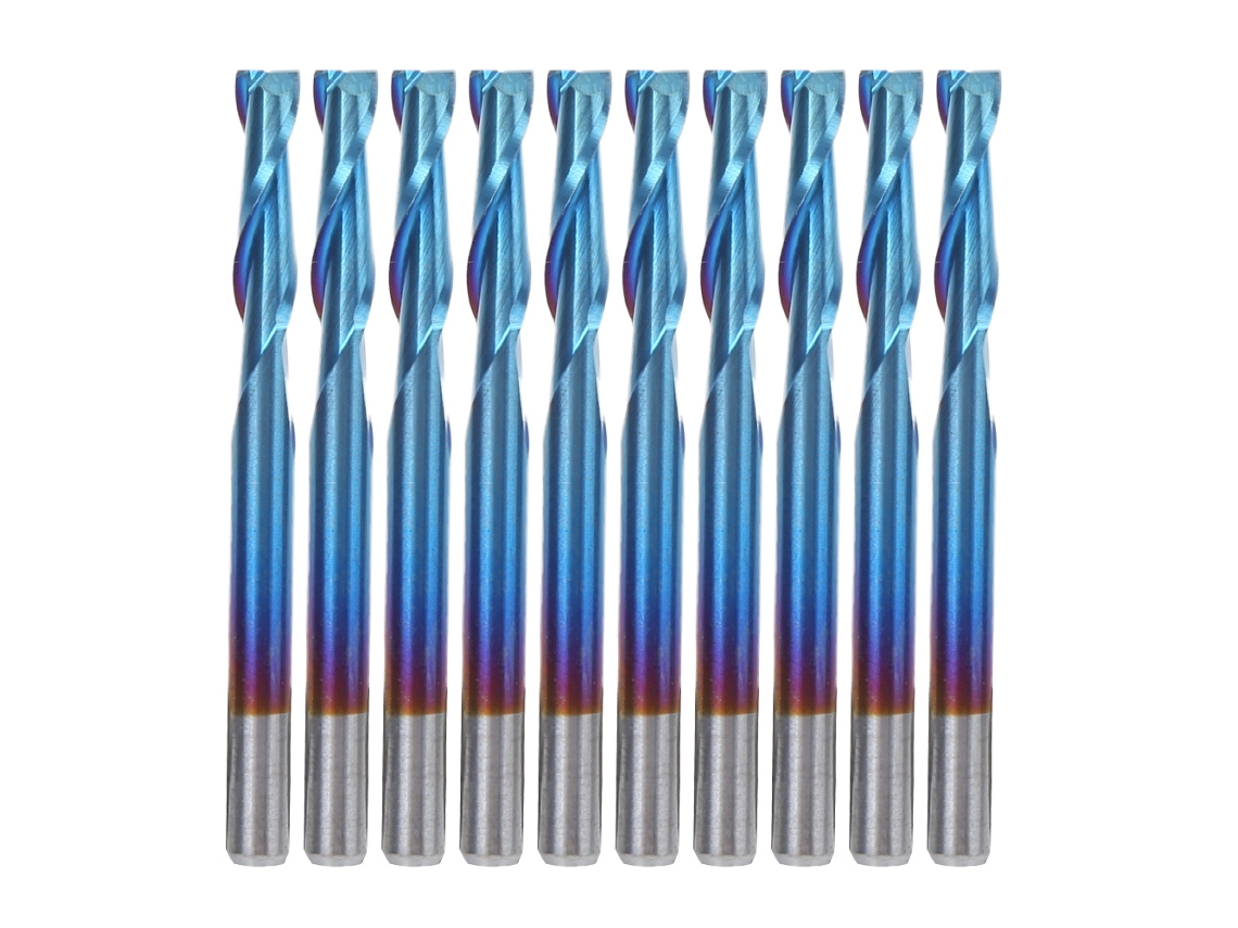 Laxiscreed Fresa De Carboneto Com 2 Flutes E Revestimento Nano Azul Para Fresagem De Precisão