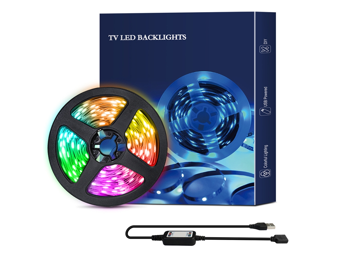 Fita Led Rgb 5050 Flexível 5v Usb Controle App | S/MARCA