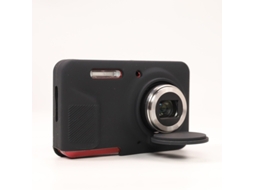 Capa Silicone HEXINYIGJLY para Kodak Pixpro Fz55tampa Objetiva Removível, Anti Risco, Leve Preto