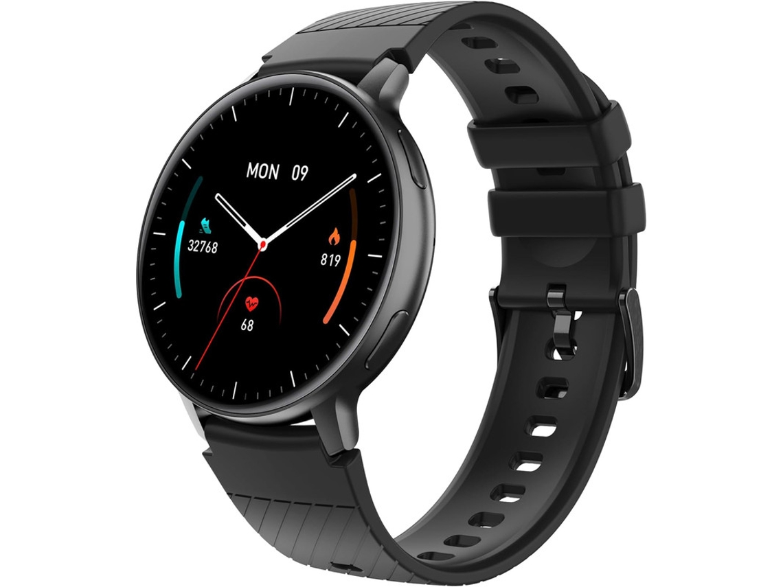 SHAH ARPAN Smart Watch S53 Monitor de Frequência Cardíaca Rastreador de Sono Pedômetro e Controle de Voz Ai Preto