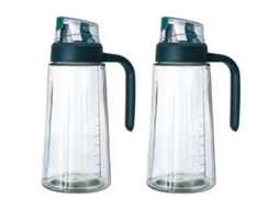 Garrafa De Óleo Garrafa De Vidro 630Ml Dispensador De Vinagre E Óleo Garrafa De Vidro De Grande Capacidade Dispensador De Azeite Grande ZMDECQNA