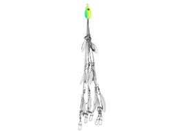 Rig de Pesca com 12 Luvas e Iscas Artificiais Verde