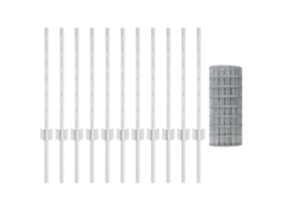 Conjunto 1 Barreira Externa Vidaxl Prateado Aço (25 X 0,6 M)