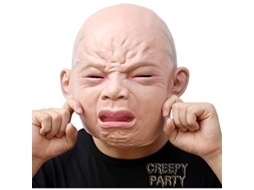 2026 máscara Realista de Bebé Llorando En Látex, de Cabeza Completa, para Halloween, Fiestas de Disfraces, Carnaval Y Cosplay.