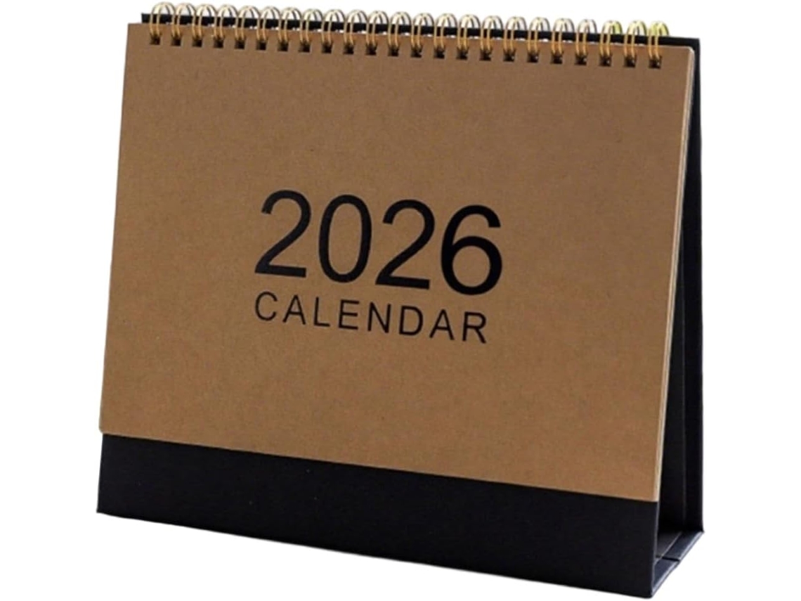 Calendário Twenty Six - Simples, Estético, Exibição De Data - Base Antiderrapante Ideal Para