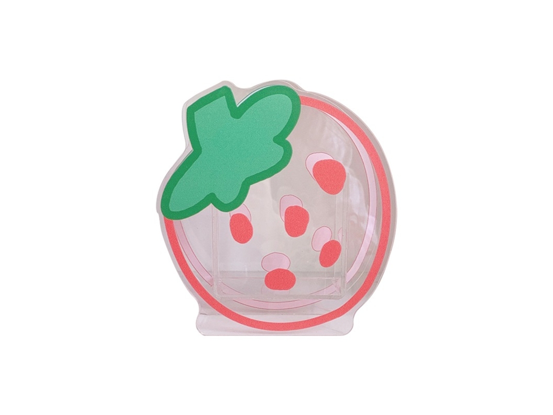 Porta canetas Transparente de Acrílico Cute Cartoon para Pincéis de Maquiagem e Armazenamento de Escritório | S/MARCA