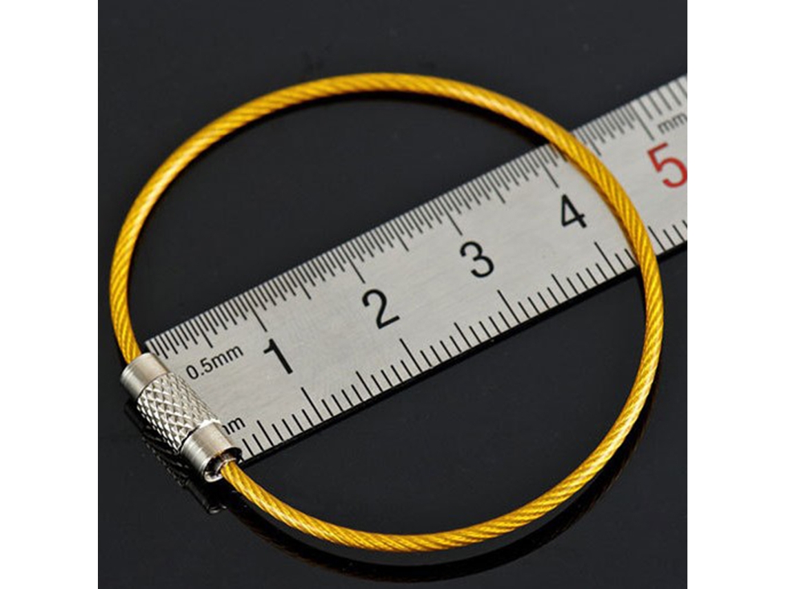 Chaveiro de Aço Inoxidável Colorido para Hiking 10pcs