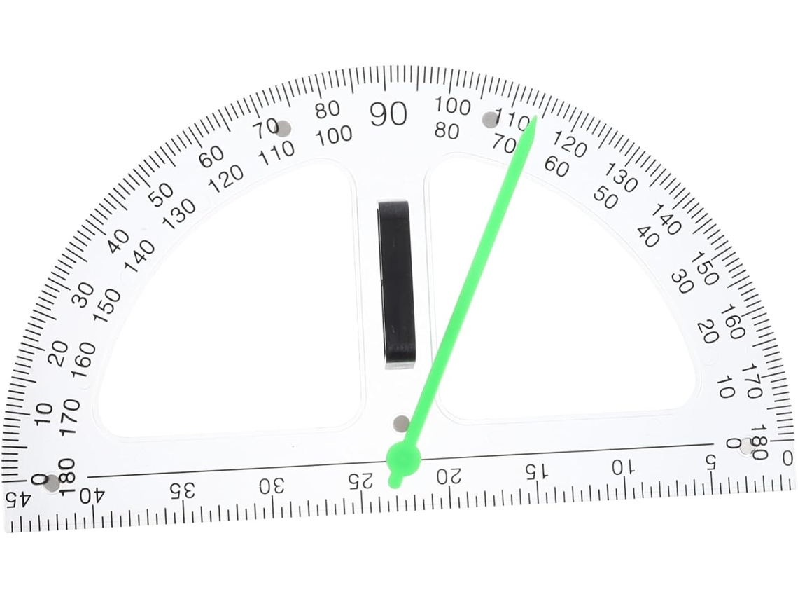 Régua De Medição Magnética Leve, Transferidor Semicircular Em Abs Para