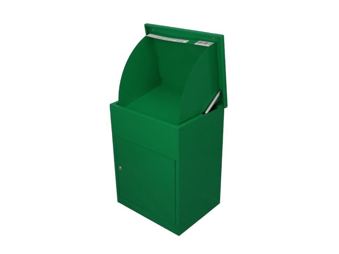 Caixa de encomendas verde - Caixa de correio - Verde - Aço - Face única - Individual - Fixada na parede