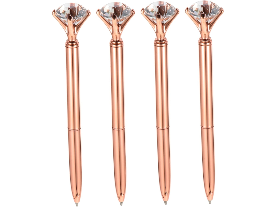Nuobesty Conjunto De 4 Canetas Esferográficas Com Ponta Diamante,