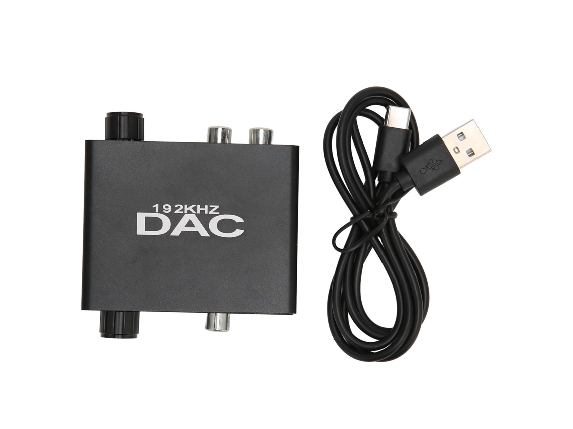 Conversor de áudio digital para analógico, coaxial para RCA, DAC de 3,5 mm, receptor de som sem fio CHABERLU