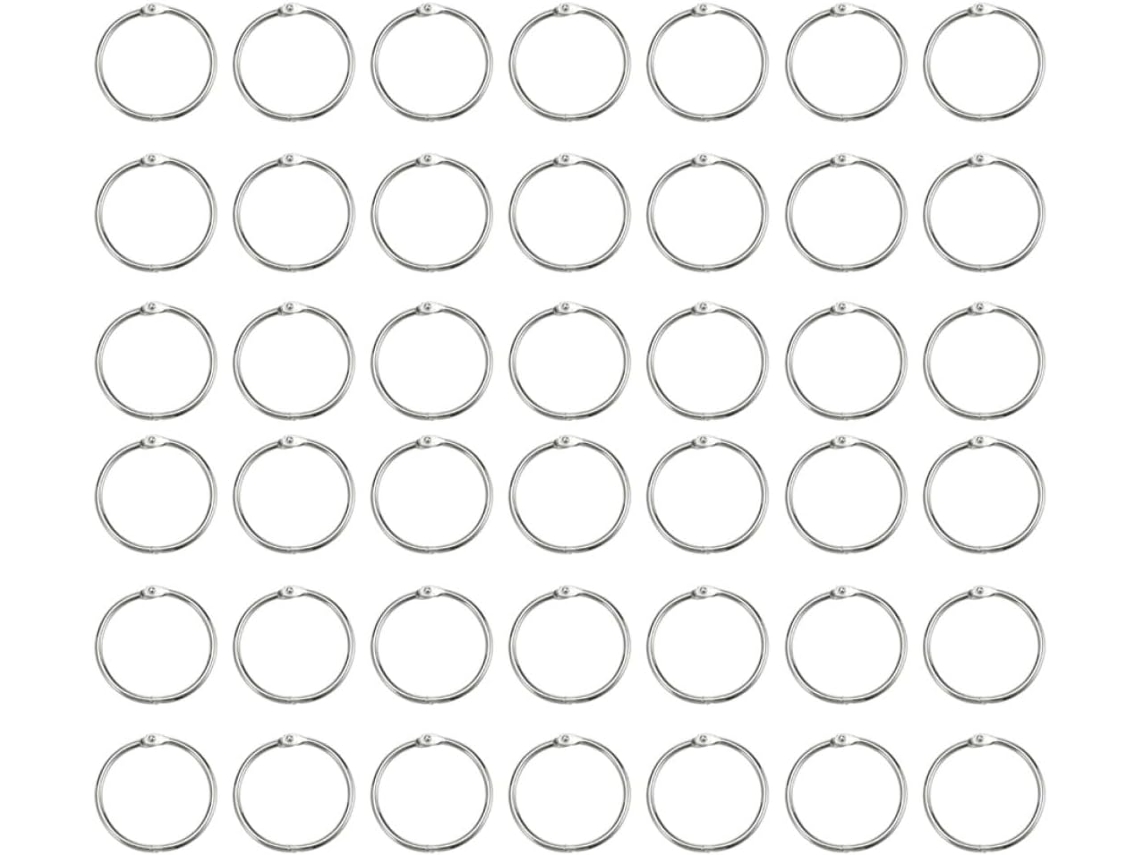 Didiseaon Conjunto De 100 Anéis Aço Inoxidável 25mm Para Artesanato, Organização De Tornozeleiras E Álbuns, Artigos De