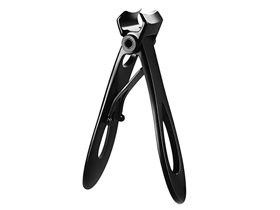 Lurelia Conjunto De Cuidados De Unhas, Em Aço Inoxidável, Para Unhas Grossas, De Boca Larga, Portátil, Cor Preto, Para Cuidados Pessoais