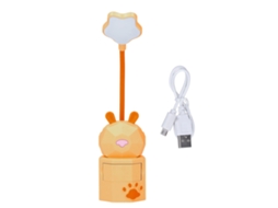 Lâmpada de Leitura Infantil Coelho Desenho Animado Luz Quente USB com Caixa de Armazenamento | S/MARCA