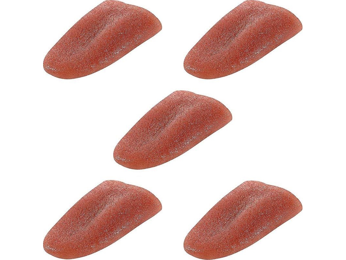 5 Pacote De Língua Falsa Realista Brinquedo De Brincadeira Língua Artificial De Terror Para Halloween