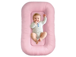 Ninho de Bebé CHRUI 0 24 Meses Algodão Respirável Portátil 75x45cm (rosa)