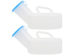 Garrafas de urina portáteis de grande capacidade para uso doméstico, hospitalar e em viagens, para homens.