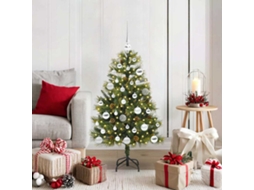 Vidaxl Árvore De Natal Artificial Articulada Com Cones Verde 120 Cm